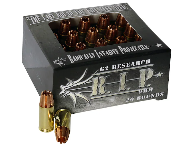 G2 Research R.I.P. 9mm Luger Ammo 92 Grain G2 R.I.P. Frag…