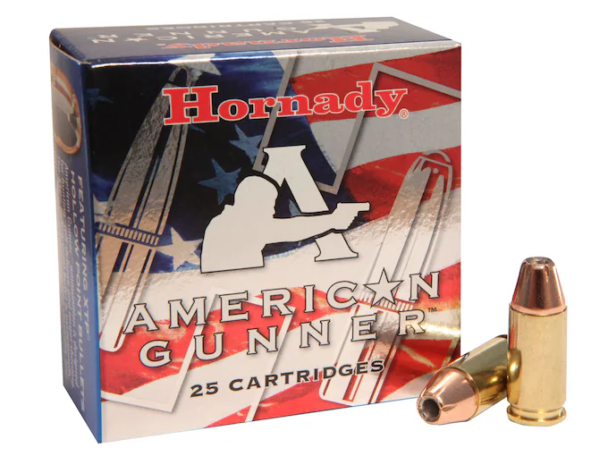 Hornady American Gunner 9mm Luger +P Ammo 124 Grain Horna…