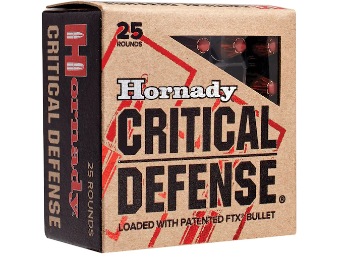 Hornady Critical Defense 9mm Luger Ammo 115 Grain Hornady…