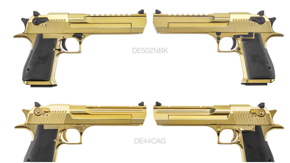 Magnum Research Desert Eagle Mark XIX Zirconium Nitride Gold Series