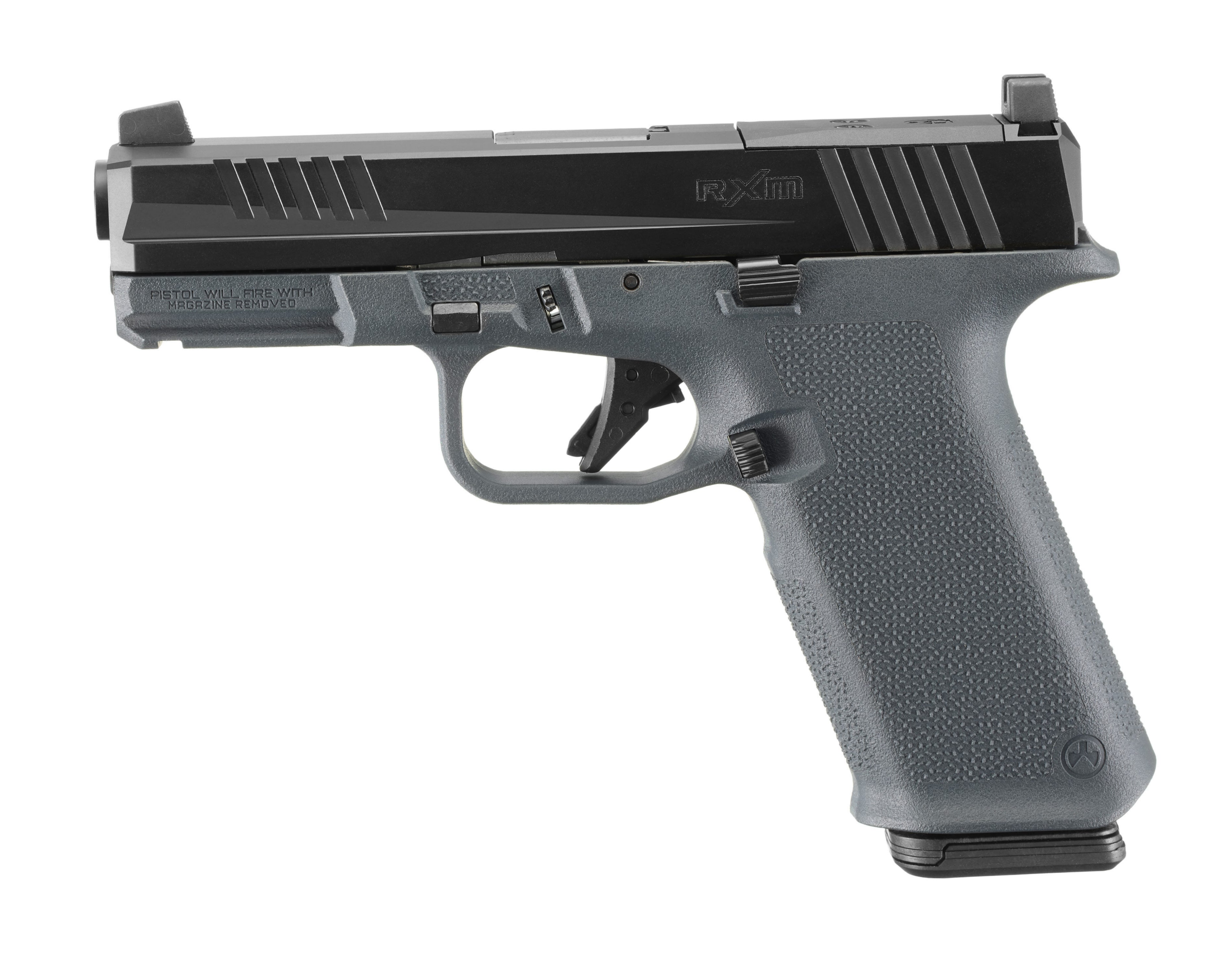 Ruger RXM Black / Stealth Gray 9mm 4″ Barrel 17-Rounds Op…